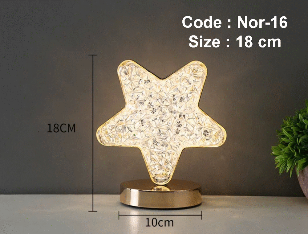 Star LED Night Light – Soft Glow Battery Operated Lamp for Kids Room & Home Decor – Warm White – Home Vibe - الصورة 6